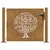 Vrtna vrata 100x100 cm Corten čelik Dizajn stabla