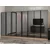 Hanah Home ormar sa reflektujućim staklom Nisa 20654, 360 cm, dore