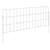 Ograda za vrt s kolčićima 48 pcs 75 x 30 cm Mesh Srebrna