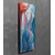 WallXpert slika na platnu PC228, apstraktni ženski akt u plavim i crvenim tonovima, 30 x 80 cm