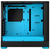 Fractal Design Gejmersko kućište Pop Air, RGB, Cyan Core, TG Clear, Tint, Mid-Tower, 2 USB, Crno