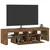 TV ormarić s LED svjetlima boja dimljenog hrasta 140x36,5x40 cm