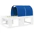 Vidaxl Posteljni okvir s tunelom Bela in modra 75 x 190 cm