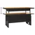 Vrtni stol crni 100x50x43/63 cm od drva bagrema i poliratana
