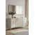 Hanah Home komoda Poli 150, 150 cm, bela / travertin / srebrna