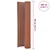 Vidaxl Dvostranska vrtna ograja PVC 90x300 cm rjava