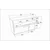 Hanah Home Konzolni sto Mares, 120x81.6x45 cm, Beli
