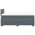 Vidaxl Box spring postelja z vzmetnico temno siva 120x200 cm žamet