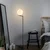 Opviq Podna lampa Luminar-14180, 37x30x140 cm, IP20, Crna