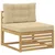 Set vanjskih sofa s jastukom 6 pcs Bijela i bež Poliester