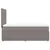 Vidaxl Box spring postelja z vzmetnico taupe 100x200 cm blago