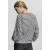 Womens oversize jumper with black/white stripes