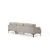 Atelier del Sofa Ugaona garnitura Leo 90x65x255cm Krem
