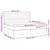 Krevet box spring s madracem LED smeđesivi 200x200 cm tkanina