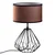 Opviq Stona lampa Diamond-S-708, 25x25x43 cm, IP20, Braon-crna