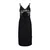 Trendyol Black Lace and Knitted Nightgown with Back Detail and a slit