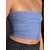 Sinsay - Basic bandeau top - svetlo plava