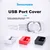 NVV Bezbednosna brava za USB portove, 10 komada, Crna