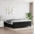 Vidaxl Box spring postelja z vzmetnico črna 160x200 cm blago