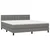 Vidaxl Box spring postelja z vzmetnico temno siva 160x200 cm blago