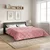 Vidaxl Poletna odeja Roza 200 x 240 cm Mikrofibra in Teddy flis