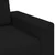 Vidaxl Dvosed črne barve 160x77x82 cm blago