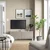 BESTA TV stalaža s vratima, bela/Hammarsmed/Stubbarp bež, 120x42x48 cm