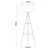 Rea Light Olympias HN3095D-W/BG/CU Podna lampa, E27, 60W, O45.5cm, Bež