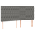 vidaXL Box spring postelja z vzmetnico temno siva 200x200 cm blago