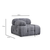 Atelier del Sofa Ugaona garnitura Petite, 290x160 cm, Siva