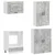 Kuhinjska jedinica PORTO 8 pcs Betonska siva Konstruirano drvo