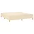 Vidaxl Box spring postelja z vzmetnico krem 200x200 cm blago