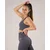 Confident Charm Top Grafitno Siv - S