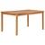 Vrtni blagovaonski set od 7 dijelova 150 x 90 cm masivno tikovino drvo