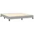 Vidaxl Box spring postelja z vzmetnico LED sv. siva 180x200 cm blago