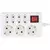 home Produžni kabel, 3 + 4 utičnice, 1.0mm2, 1.5 met, beli - NV 17/WH