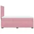 Vidaxl Box spring postelja z vzmetnico roza 90x200 cm žamet