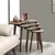 Hanah Home Set klub stolova Moon, 4 komada, Boja oraha
