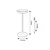 RABALUX Konin Spoljna stona lampa, Punjiva, LED, IP44, 6W, 60lm, Braon