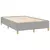 vidaXL Box spring postelja z vzmetnico svetlo siva 120x190 cm blago