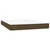 shumee Box spring postelja z vzmetnico temno rjava 140x200 cm blago