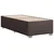 Vidaxl Box spring postelja z vzmetnico temno rjav 90x190 cm blago