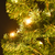 vidaXL Spiralno božićno drvce s posudom LED zeleno 120 cm PVC