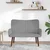 Sofa za dvije osobe Svjetlosiva 115 x 61 x 87 cm Baršun