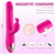 Paloqueth Triple Stimulation Beaded Thrusting G-Spot Rabbit Vibrator Pink