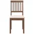 Vidaxl Jedilni stoli z blazinami 2 kosa Brown Solid Wood Rubber