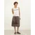 Bershka Majica  temno siva / off-bela