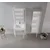 HANAH HOME Kupatilski ormarić sa umivaonikom i ogledalom (2 komada) Desna 60 565