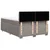 Vidaxl Box spring postelja z vzmetnico taupe 160x200 cm blago