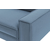 Atelier del Sofa Trosed Sparrow Extra 3, 238x89x87 cm, Plavi